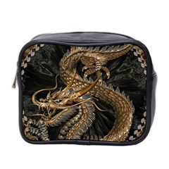 Fantasy Dragon Pentagram Mini Toiletries Bag (two Sides)