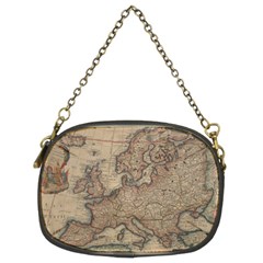 Old Vintage Classic Map Of Europe Chain Purse (two Sides)