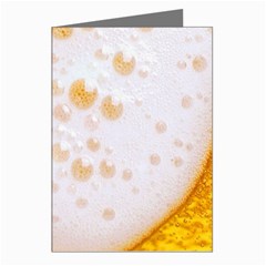 Beer Foam Texture Macro Liquid Bubble Greeting Cards (pkg Of 8) by Cemarart