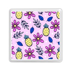 Flowers Petals Pineapples Fruit Memory Card Reader (square) by Maspions