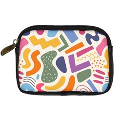 Abstract Pattern Background Digital Camera Leather Case