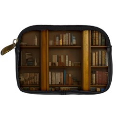 Books Book Shelf Shelves Knowledge Book Cover Gothic Old Ornate Library Digital Camera Leather Case