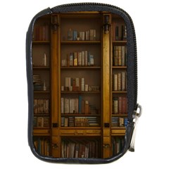 Books Book Shelf Shelves Knowledge Book Cover Gothic Old Ornate Library Compact Camera Leather Case