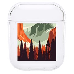 Mountain Travel Canyon Nature Tree Wood Hard Pc Airpods 1/2 Case by Maspions