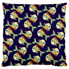 Fish Abstract Animal Art Nature Texture Water Pattern Marine Life Underwater Aquarium Aquatic 16  Baby Flannel Cushion Case (two Sides) by Bedest