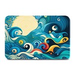 Waves Ocean Sea Abstract Whimsical Abstract Art Pattern Abstract Pattern Water Nature Moon Full Moon Plate Mats