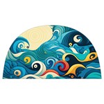 Waves Ocean Sea Abstract Whimsical Abstract Art Pattern Abstract Pattern Water Nature Moon Full Moon Anti Scalding Pot Cap