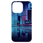 Digital Art Artwork Illustration Vector Buiding City iPhone 14 Pro Max Black UV Print Case