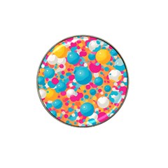 Circles Art Seamless Repeat Bright Colors Colorful Hat Clip Ball Marker by Maspions