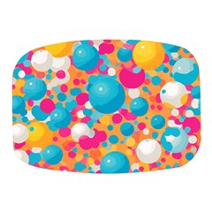 Circles Art Seamless Repeat Bright Colors Colorful Mini Square Pill Box