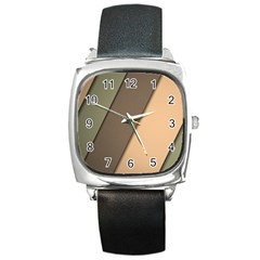 Abstract Texture, Retro Backgrounds Square Metal Watch by nateshop