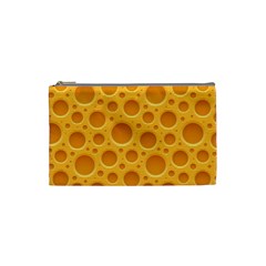 Cheese Texture Food Textures Cosmetic Bag (small) by nateshop