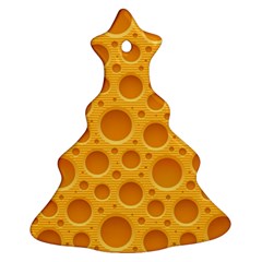 Cheese Texture Food Textures Christmas Tree Ornament (two Sides) by nateshop