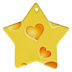 Cheese Texture, Macro, Food Textures, Slices Of Cheese Star Ornament (two Sides) by nateshop