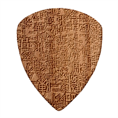 Chinese Hieroglyphs Patterns, Chinese Ornaments, Red Chinese Wood Guitar Pick (set Of 10) by nateshop