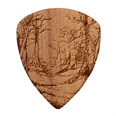 Trees Tree Forest Mystical Forest Nature Junk Journal Scrapbooking Landscape Nature Wood Guitar Pick (set Of 10) by Maspions