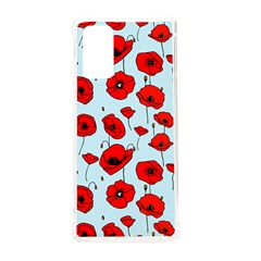 Poppies Flowers Red Seamless Pattern Samsung Galaxy Note 20 Tpu Uv Case by Maspions