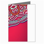 Mandala red Greeting Card