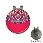Mandala red Hat Clips with Golf Markers