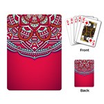 Mandala red Playing Cards Single Design (Rectangle)