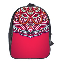 Mandala Red School Bag (large)