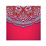 Mandala red Square Satin Scarf (30  x 30 )