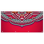 Mandala red Banner and Sign 8  x 4 