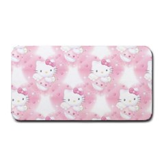 Hello Kitty Pattern, Hello Kitty, Child, White, Cat, Pink, Animal Medium Bar Mat by nateshop