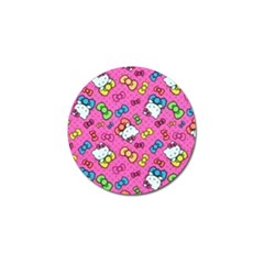 Hello Kitty, Cute, Pattern Golf Ball Marker (4 Pack) by nateshop