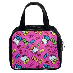 Hello Kitty, Cute, Pattern Classic Handbag (two Sides) by nateshop