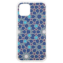 Islamic Ornament Texture, Texture With Stars, Blue Ornament Texture Iphone 12/12 Pro Tpu Uv Print Case by nateshop