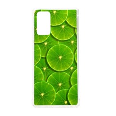 Lime Textures Macro, Tropical Fruits, Citrus Fruits, Green Lemon Texture Samsung Galaxy Note 20 Tpu Uv Case by nateshop