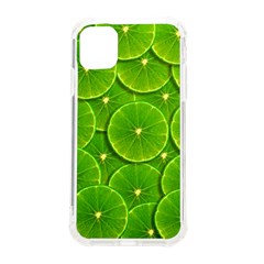 Lime Textures Macro, Tropical Fruits, Citrus Fruits, Green Lemon Texture Iphone 11 Tpu Uv Print Case by nateshop