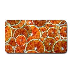 Oranges Patterns Tropical Fruits, Citrus Fruits Medium Bar Mat by nateshop