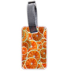 Oranges Patterns Tropical Fruits, Citrus Fruits Luggage Tag (two Sides) by nateshop
