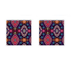 Pattern, Ornament, Motif, Colorful Cufflinks (square) by nateshop