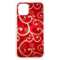 Patterns, Corazones, Texture, Red, Iphone 12/12 Pro Tpu Uv Print Case by nateshop