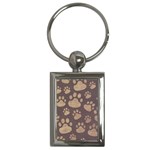 Paws Patterns, Creative, Footprints Patterns Key Chain (Rectangle)