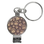 Paws Patterns, Creative, Footprints Patterns Nail Clippers Key Chain