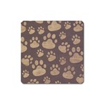 Paws Patterns, Creative, Footprints Patterns Square Magnet