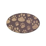 Paws Patterns, Creative, Footprints Patterns Sticker Oval (10 pack) Front