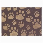 Paws Patterns, Creative, Footprints Patterns Large Glasses Cloth (2 Sides)