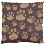 Paws Patterns, Creative, Footprints Patterns Large Cushion Case (One Side)