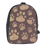 Paws Patterns, Creative, Footprints Patterns School Bag (XL)