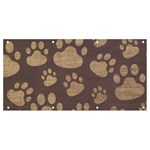 Paws Patterns, Creative, Footprints Patterns Banner and Sign 8  x 4 