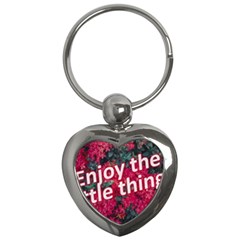 Indulge In Life s Small Pleasures  Key Chain (heart) by dflcprintsclothing