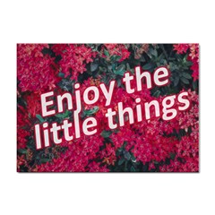 Indulge In Life s Small Pleasures  Sticker A4 (100 Pack) by dflcprintsclothing