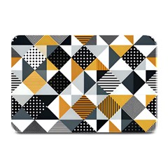 Pattern Tile Squares Triangles Seamless Geometry Plate Mats by Maspions