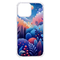 Nature Night Bushes Flowers Leaves Clouds Landscape Berries Story Fantasy Wallpaper Background Sampl Iphone 13 Pro Max Tpu Uv Print Case