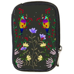 Bird Flower Plant Nature Compact Camera Leather Case